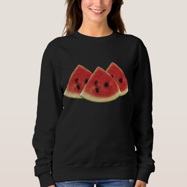 Watermelon Slices Summer Fruit Apparel Geschenk Sweatshirt (Vorderseite)