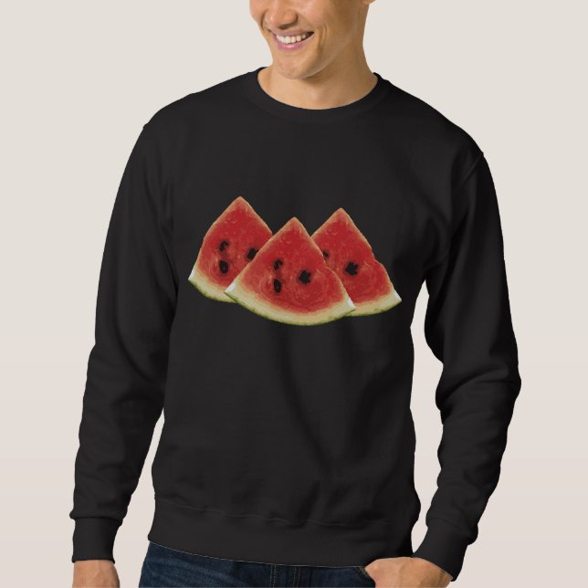 Watermelon Slices Summer Fruit Apparel Geschenk Sweatshirt (Vorderseite)
