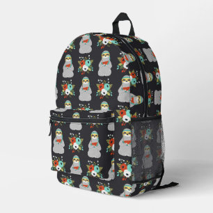 Watermelon Sloth Pattern Bedruckter Rucksack