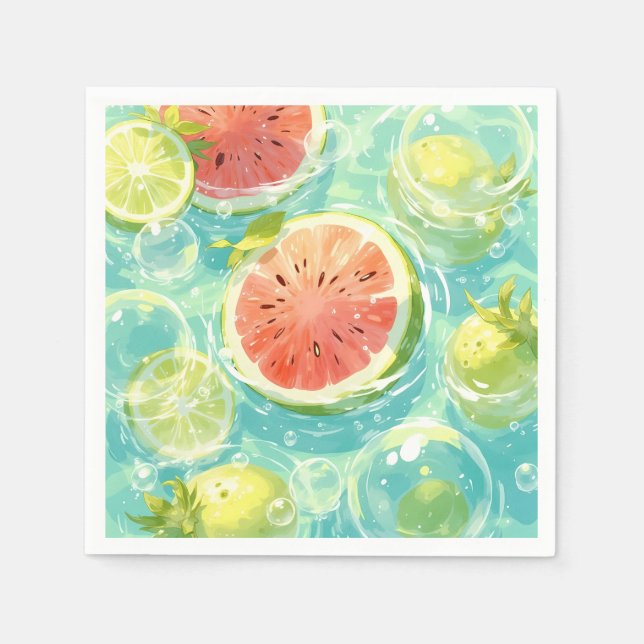 Watermelon Splash Serviette (Vorderseite)