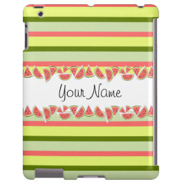 Watermelon Stripe Klassischer Name iPad Fall Case-Mate iPhone Hülle
