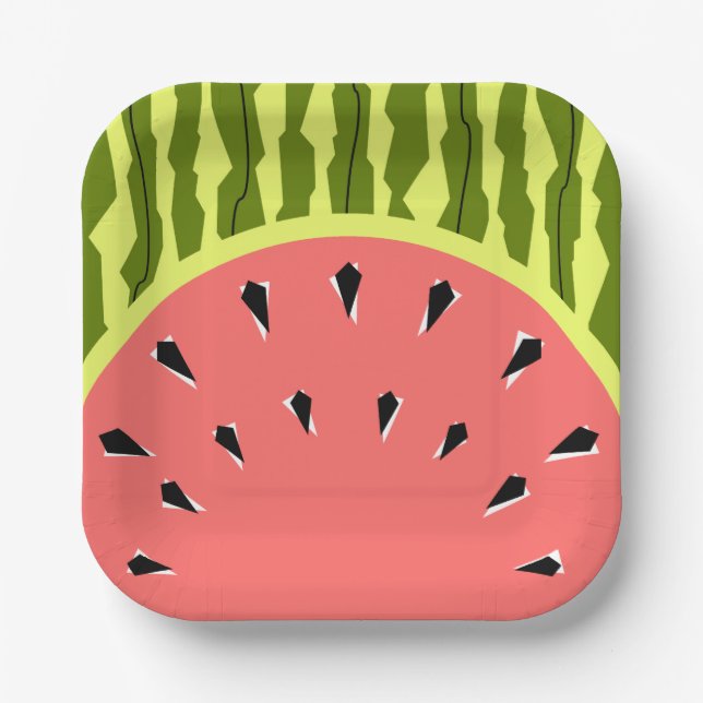 Watermelon Stripe Pink Teller (Vorderseite)