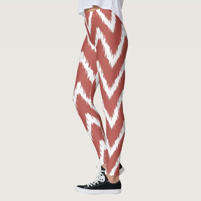 Watermelon Südliche Hütte Chevrons Leggings (Links)