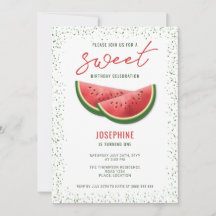 Watermelon Summer Fruit Slices Sweet Geburtstag