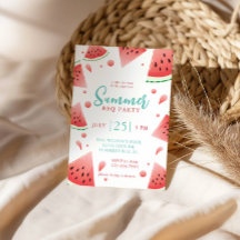 Watermelon Summer GRILLEN Backyard Party