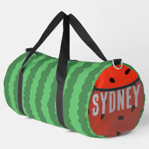 Watermelon Summer Individuelle Name Duffle Bag