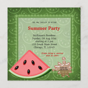 Watermelon Summer Party Einladung