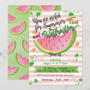 Watermelon Summer Party Einladung