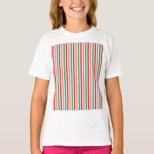 Watermelon Summer Stripes Digitales Papier T-Shirt