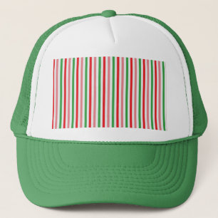 Watermelon Summer Stripes Digitales Papier Truckerkappe