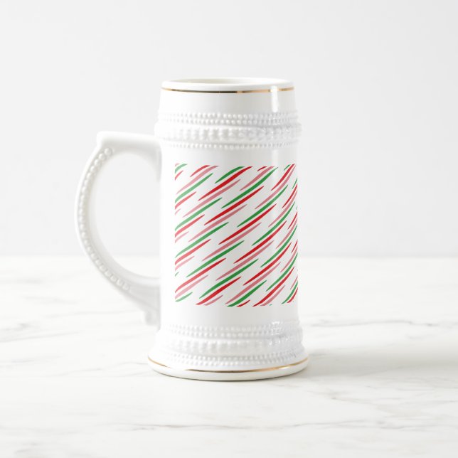 Watermelon Summer Stripes Pattern-56204 Bierglas (Links)