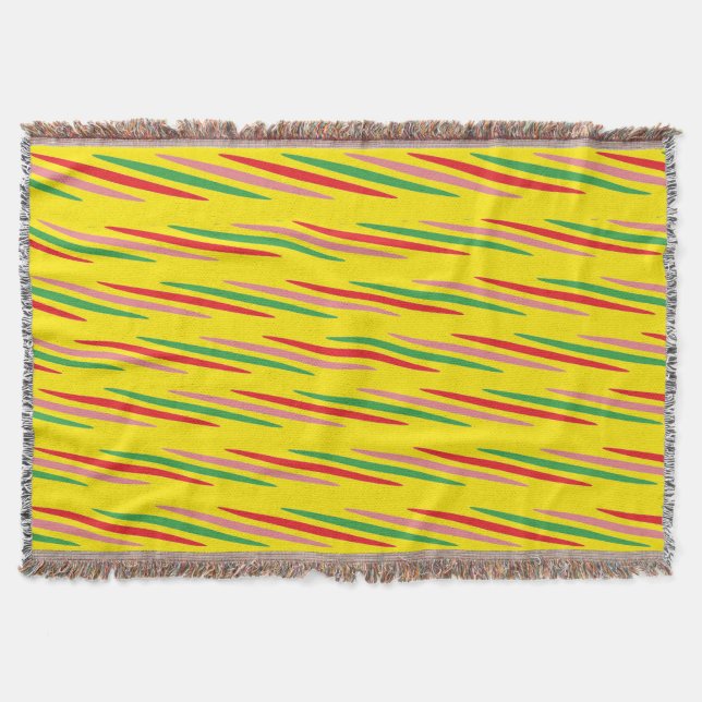 Watermelon Summer Stripes Pattern-56204 Decke (Vorderseite)