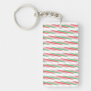 Watermelon Summer Stripes Pattern-56204 Schlüsselanhänger