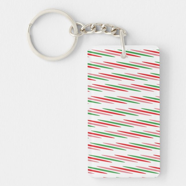 Watermelon Summer Stripes Pattern-56204 Schlüsselanhänger (Vorderseite)