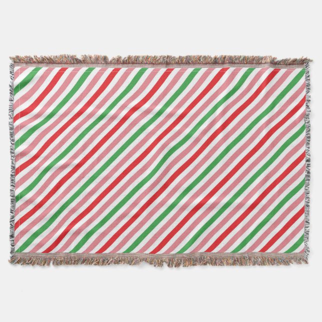 Watermelon Summer Stripes Pattern-56206 Decke (Vorderseite)