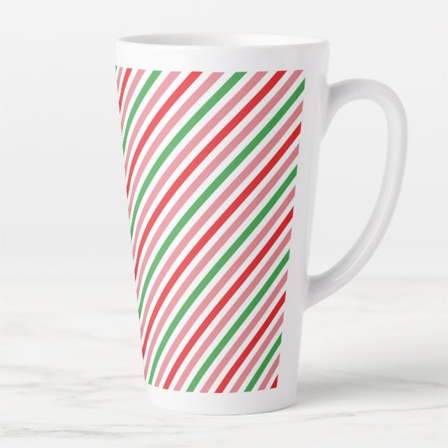 Watermelon Summer Stripes Pattern-56206 Milchtasse (Rechts)