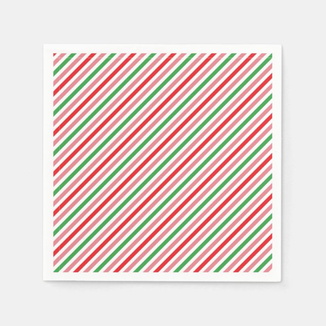 Watermelon Summer Stripes Pattern-56206 Serviette (Vorderseite)