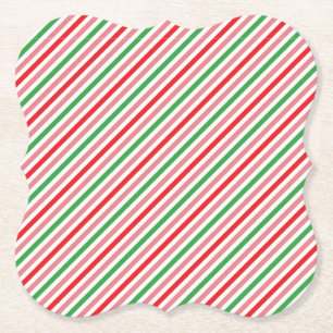 Watermelon Summer Stripes Pattern-56206 Untersetzer