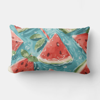 Watermelon Summer Throw Pillow Lendenkissen