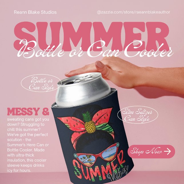 Watermelon Summer Vibes Kann oder Flasche Cooler Dosenkühler (Von Creator hochgeladen)