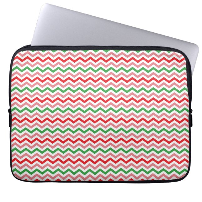 Watermelon Summer Zigzag Streifen Muster-56209 Laptopschutzhülle (Vorderseite)