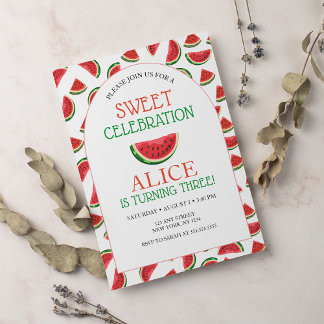 Watermelon Sweet Celebration Birthday Einladung