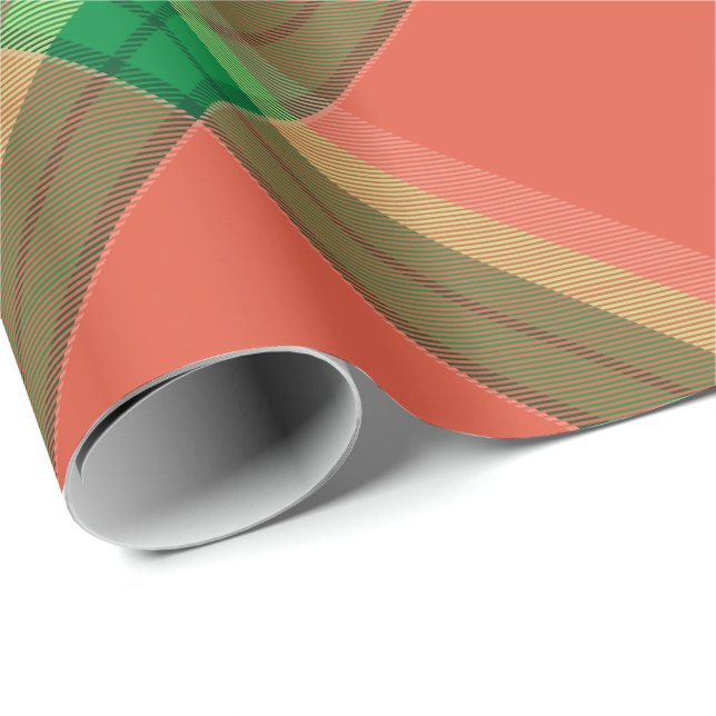 Watermelon Tartan Wrapping Paper Geschenkpapier (Rolleneckpunkt)