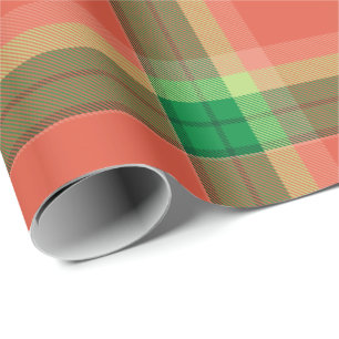 Watermelon Tartan Wrapping Paper Geschenkpapier