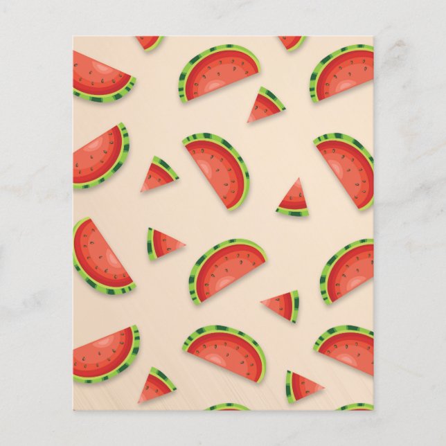 Watermelon Theme Scrapbook Paper (Vorderseite)
