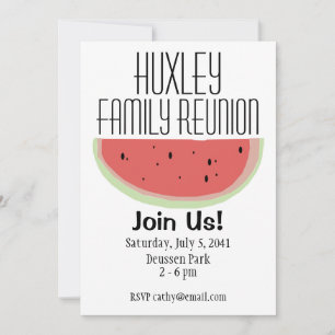 Watermelon Themed Family Wiedersehen Einladung