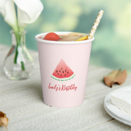 Watermelon Themed Party Paper Cups Pappbecher