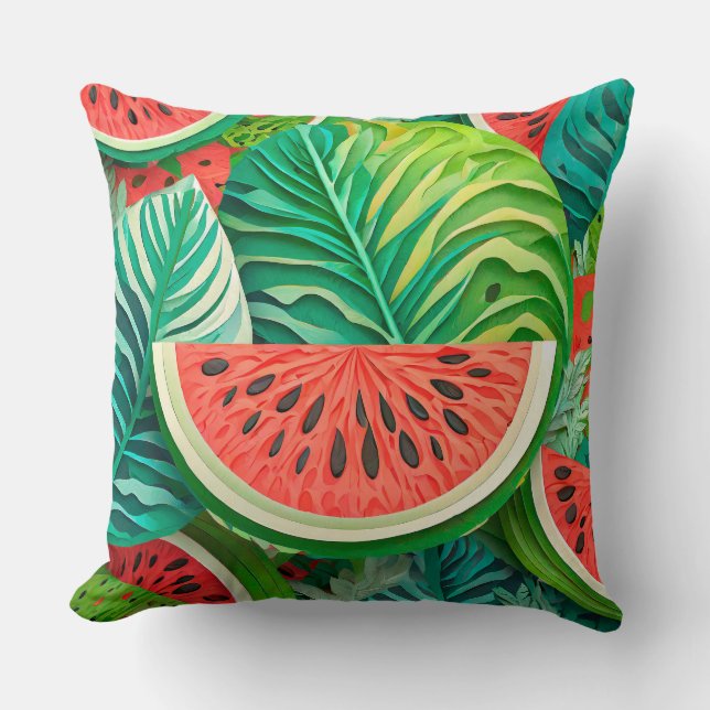 Watermelon Throw Kissen (Vorderseite)