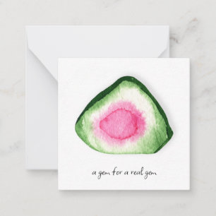 *~* Watermelon TOURMALINE AP64 Flat Note Card Mitteilungskarte