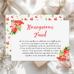 Watermelon und Pomegranate Wedding Honeymoon Fund Begleitkarte<br><div class="desc">Diese schöne und elegante Hochzeitsflitterwochen-Fondskarte mit Wassermelone,  Granatapfel,  Erdbeeren,  Kirschen und Blättern. Der Text kombiniert handgeschriebene Skript- und Serif-Schriftart für ein stilvolles und modernes Aussehen. Das ist perfekt für einen Frühling oder Sommer rustikale Hochzeit.</div>