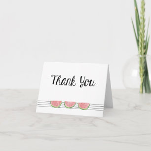 Watermelon Vielen Dank Note Card Dankeskarte