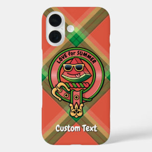 Watermelon-Wappen über Tartan Case-Mate iPhone Cas 16 Hülle