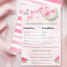 Watermelon Watercolor Baby Predictions Ratschläge