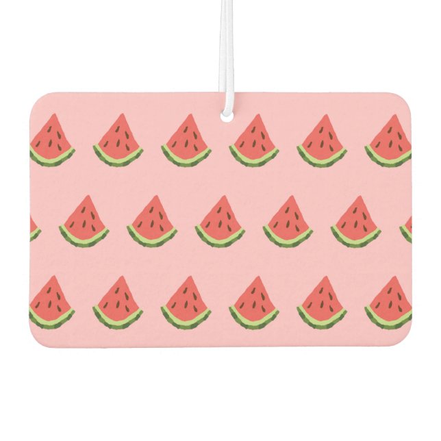 Watermelon Wedges Freiburger für Autos (Rosa & Rot Autolufterfrischer (Vorderseite)