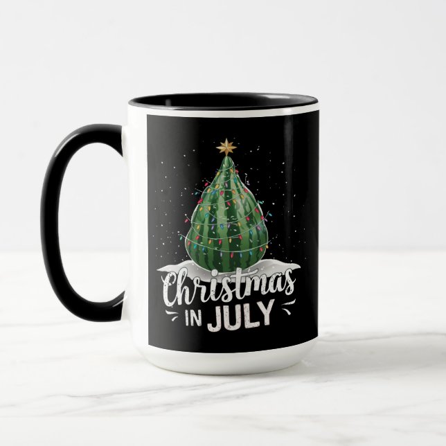Watermelon Weihnachten Baum Weihnachten im Juli So Tasse (Links)