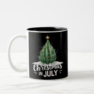 Watermelon Weihnachten Baum Weihnachten im Juli So Zweifarbige Tasse