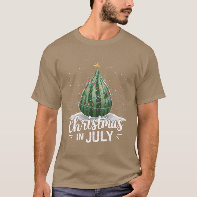 Watermelon Weihnachten Weihnachten Im Juli Sommer T-Shirt (Vorderseite)