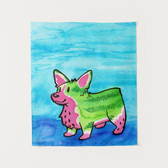 Watermelorgi Wandteppich (Vorderseite)