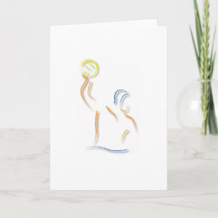 Waterpolo Greeting Card Karte