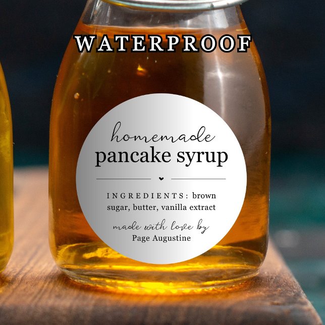 Waterproof Round Homemade Syrup Gift Label Sticker (Von Creator hochgeladen)