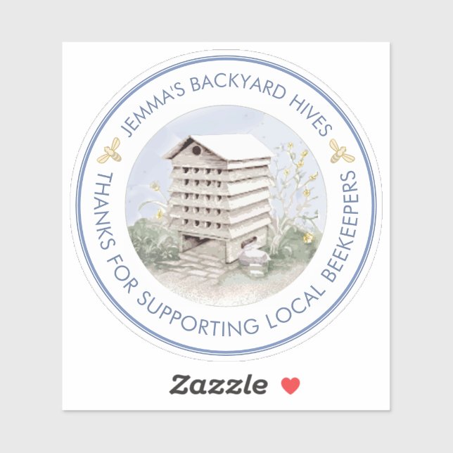 Waterproof Window or Car Beekeeper Honigaufkleber Aufkleber (Blatt)