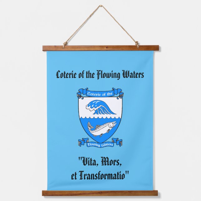 Waters Lodge Banner Wandteppich Mit Holzrahmen (Vorderseite)