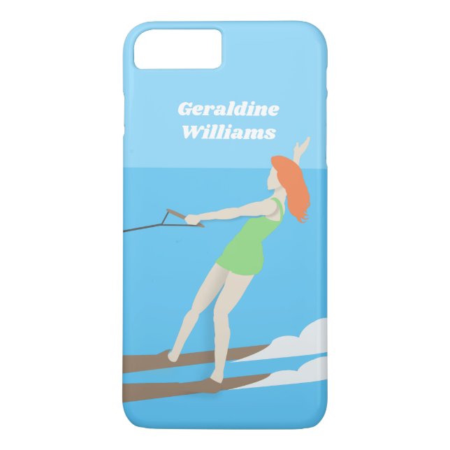 Waterski im Vintagen Stil Case-Mate iPhone Hülle (Rückseite)