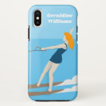 Waterski im Vintagen Stil Case-Mate iPhone Hülle<br><div class="desc">Vintages Wasserski-Design mit individualisierbarem Text.</div>