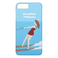 Waterski im Vintagen Stil