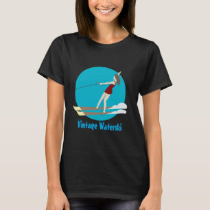 Waterski im Vintagen Stil T-Shirt